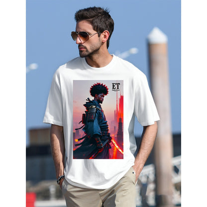 Euphoriyum Theory Men's Black Samurai T-Shirt | 100% Cotton | DTG Print