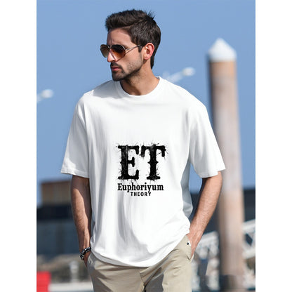 Euphoriyum Theory Men's 100% Cotton USA T-Shirt, Regular Fit | Soft & Durable | Eco-Friendly