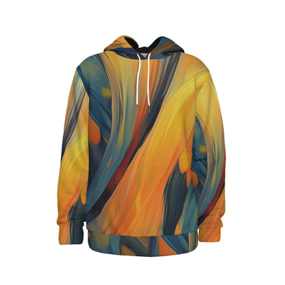 Euphoriyum Theory Men's Vibrant Colorful Artistic Thicken Pullover Hoodie with Fleece Lining