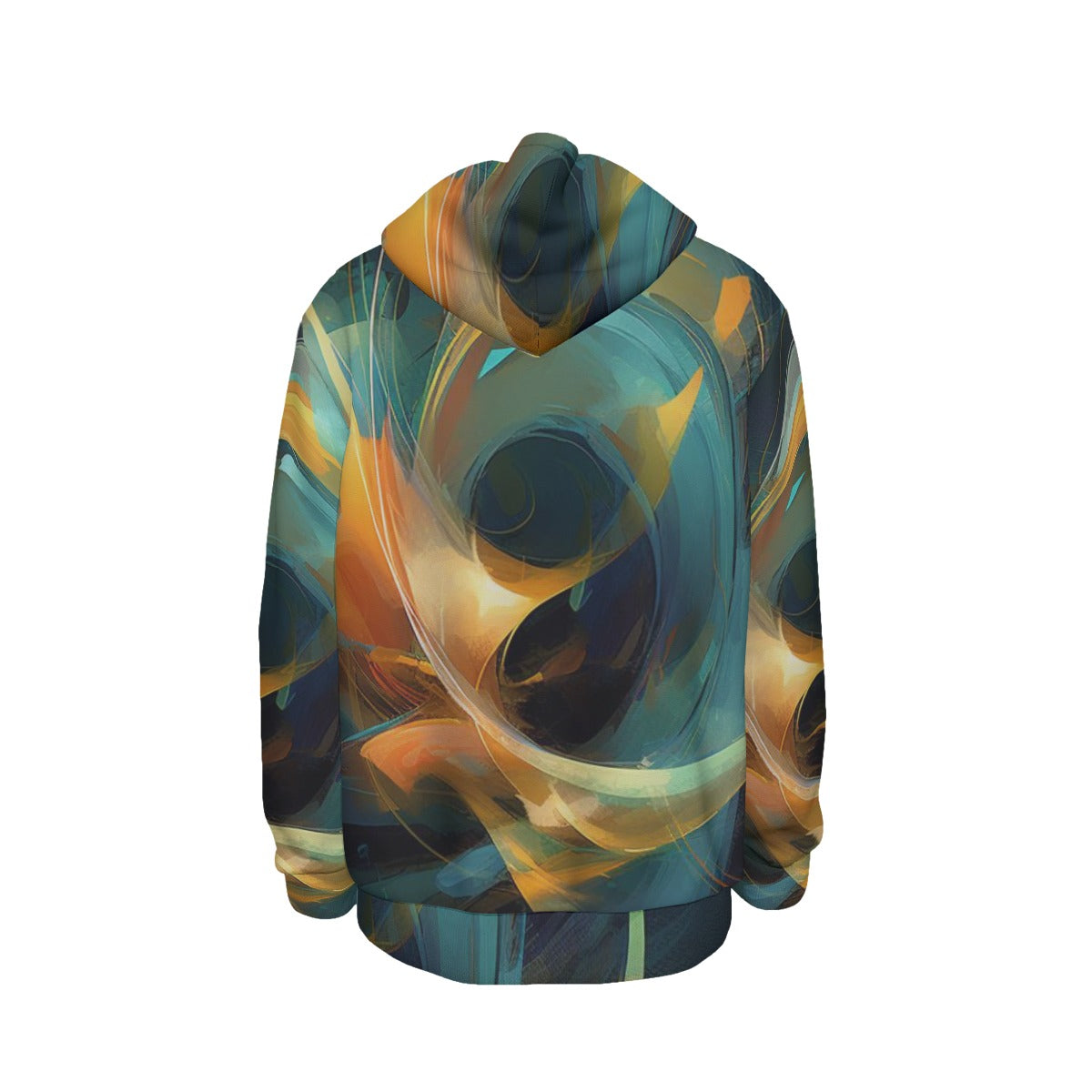 Euphoriyum Theory Men's Vibrant Colorful Artistic Thicken Pullover Hoodie with Fleece Lining