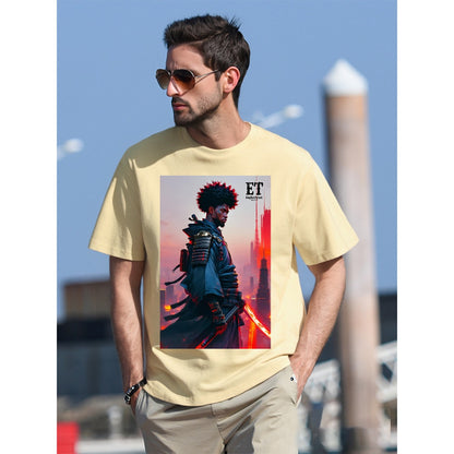 Euphoriyum Theory Men's Black Samurai T-Shirt | 100% Cotton | DTG Print