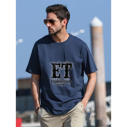 Euphoriyum Theory Men's 100% Cotton USA T-Shirt, Regular Fit | Soft & Durable | Eco-Friendly