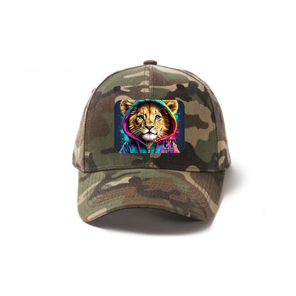 Euphoriyum Theory LLC Lions Face Baseball Cap with Curved Brim for Outdoor Activities