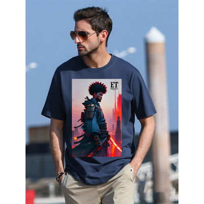 Euphoriyum Theory Men's Black Samurai T-Shirt | 100% Cotton | DTG Print