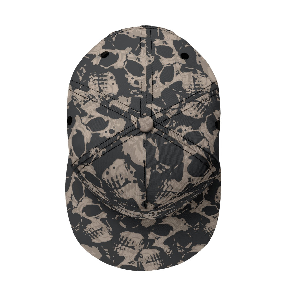 Euphoriyum Theory Flat-Brim Baseball Cap - Stylish Dark Skull Design