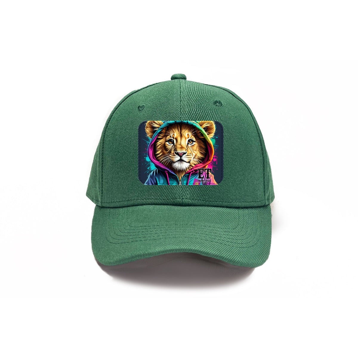 Euphoriyum Theory LLC Lions Face Baseball Cap with Curved Brim for Outdoor Activities