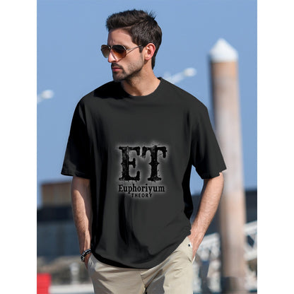Euphoriyum Theory Men's 100% Cotton USA T-Shirt, Regular Fit | Soft & Durable | Eco-Friendly