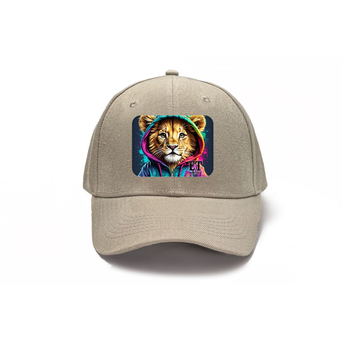 Euphoriyum Theory LLC Lions Face Baseball Cap with Curved Brim for Outdoor Activities