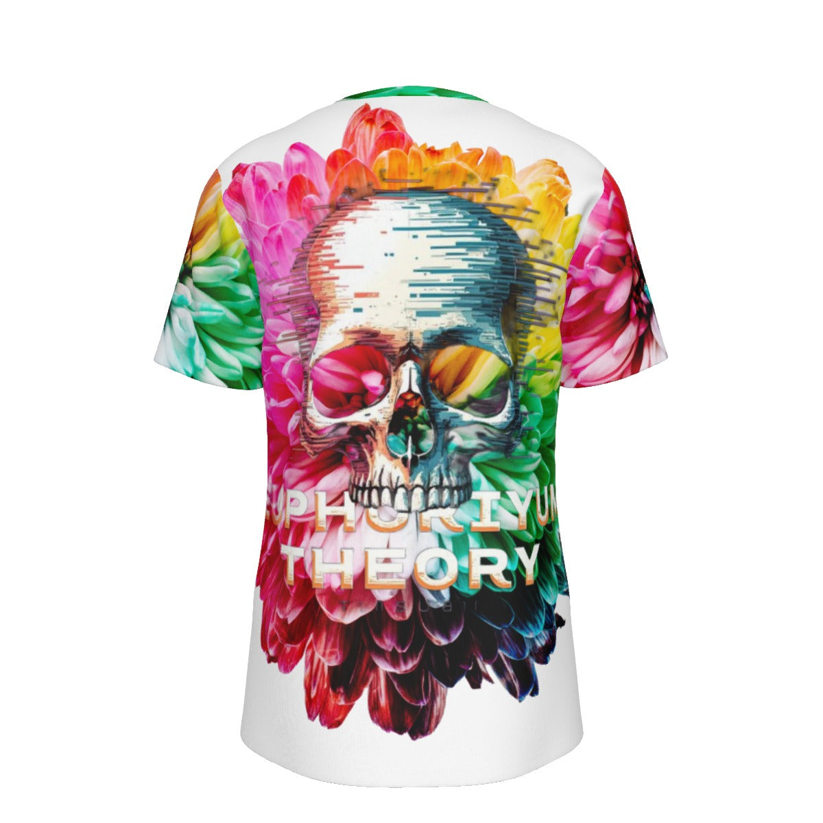 Euphoriyum Theory Men's O-Neck Skull Print T-Shirt | 100% Cotton, Regular Fit
