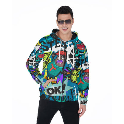 Euphoriyum Theory Comic Art Zip-Up Hoodie with Pockets | Warm & Stylish