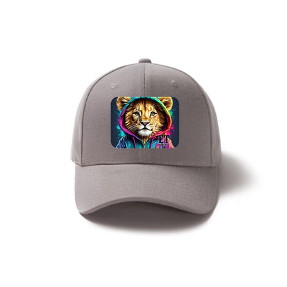 Euphoriyum Theory LLC Lions Face Baseball Cap with Curved Brim for Outdoor Activities